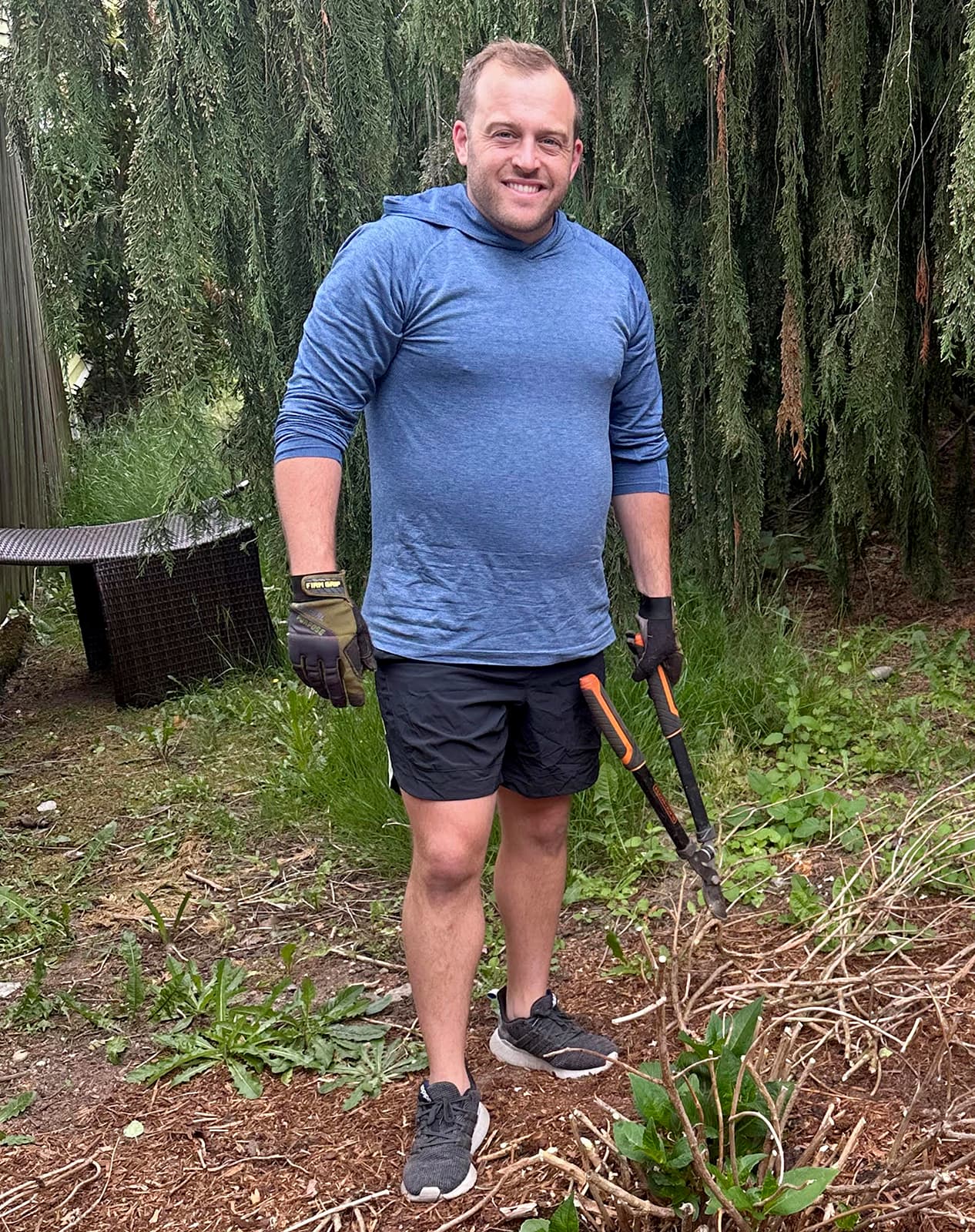foto de un hombre antes del programa de adelgazamiento