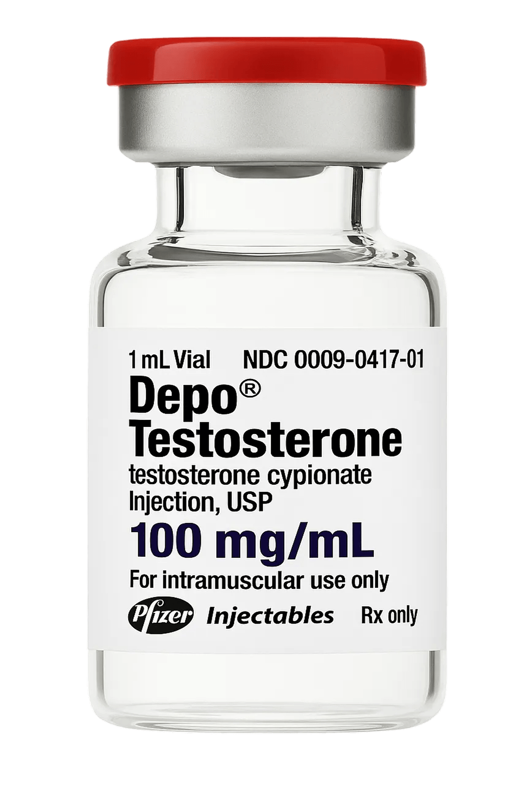 Vial de inyección de cipionato de testosterona